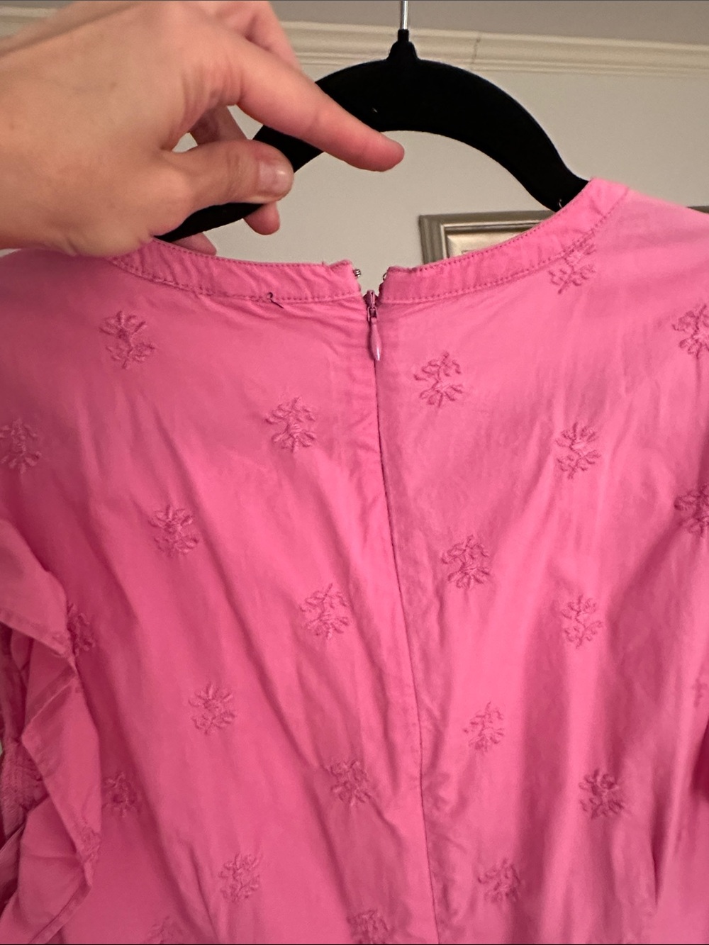 GAP Pink Ruffled Tiered Maxi Dress - Picture 8 of 8